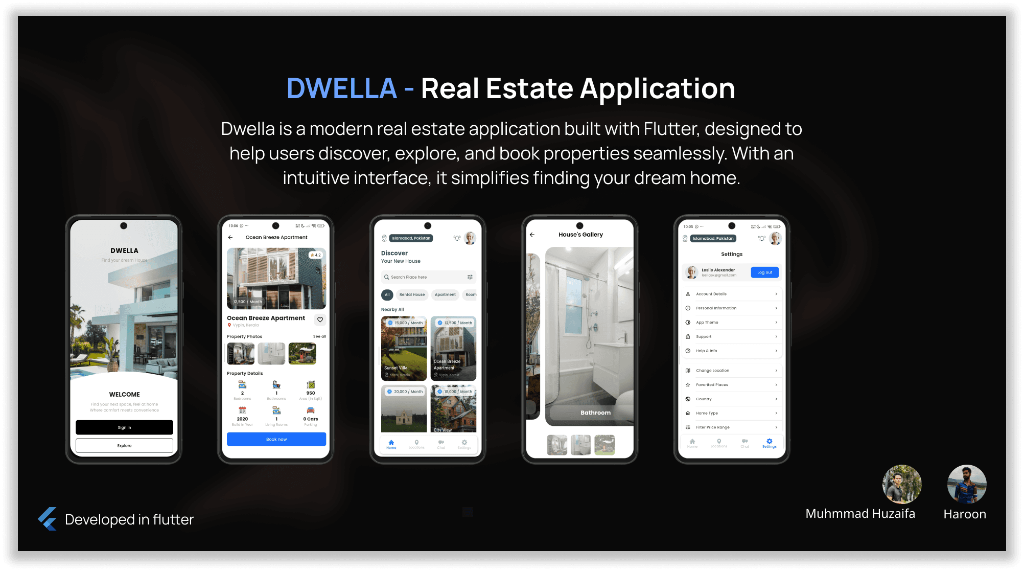 Dwella – Real Estate Application banner