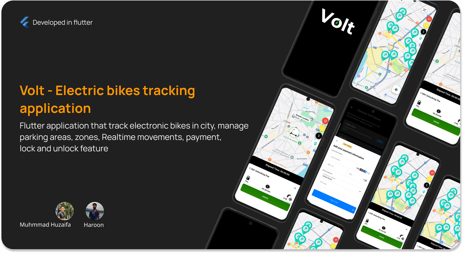 Volt – Electric Bikes Tracking Application banner